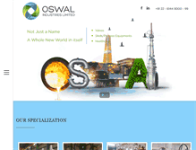 Tablet Screenshot of oswalvalves.com